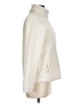 Straight Down 100% Polyester Solid Ivory Faux Fur Jacket Size M - photo 4