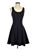 Everly Solid Black Blue Cocktail Dress Size XS - photo 1
