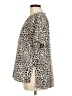 MTS 100% Polyester Animal Print Tan Short Sleeve Blouse Size M - photo 5