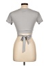 Women's Best Gray Short Sleeve Top Size L - photo 2