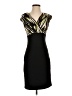 Bisou Bisou Graphic Black Cocktail Dress Size 4 - photo 1