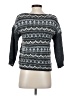 Ann Taylor LOFT Chevron-herringbone Gray Pullover Sweater Size S - photo 2
