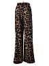 Beulah Style 100% Polyester Animal Print Brown Casual Pants Size S - photo 2