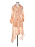 Assorted Brands 100% Rayon Paisley Orange Casual Dress Size S (estimated) - photo 1