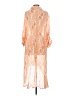 Assorted Brands 100% Rayon Paisley Orange Casual Dress Size S (estimated) - photo 2