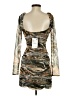 Zara Camo Brown Green Cocktail Dress Size XS - photo 2
