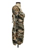 Zara Camo Brown Green Cocktail Dress Size XS - photo 4