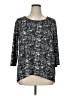 Allison Taylor Tweed Black 3/4 Sleeve T-Shirt Size XL - photo 1