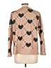 Assorted Brands 100% Polyester Hearts Tan Cardigan Size L - photo 2