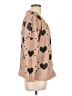 Assorted Brands 100% Polyester Hearts Tan Cardigan Size L - photo 4