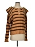 Line & Dot Stripes Brown Pullover Sweater Size XS - photo 1