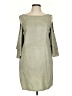Zara Basic Solid Green Casual Dress Size L - photo 1
