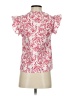 Shein 100% Polyester Pink Short Sleeve Blouse Size 2 - photo 2