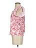 Shein 100% Polyester Pink Short Sleeve Blouse Size 2 - photo 5