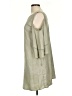 Zara Basic Solid Green Casual Dress Size L - photo 5