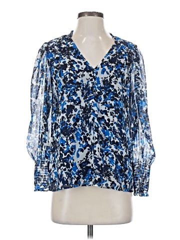 Aqua 3/4 Sleeve Blouse (view 1)
