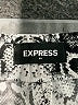 Express Outlet 100% Polyester Print Silver Casual Pants Size M - photo 7