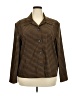 Briggs Houndstooth Brown Blazer Size 2X - photo 1