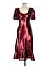 Keepsake 100% Polyester Burgundy Cocktail Dress Size 8 - photo 1