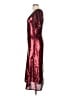 Keepsake 100% Polyester Burgundy Cocktail Dress Size 8 - photo 5