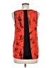 Kensie Tie-dye Orange Sleeveless Blouse Size M - photo 2