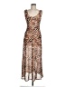 Louna Animal Print Brown Cocktail Dress Size M - photo 1