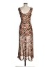 Louna Animal Print Brown Cocktail Dress Size M - photo 2