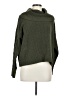 Poof Apparel 100% Polyester Solid Green Turtleneck Sweater Size M - photo 1