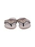 Lukees 100% Faux Leather Gray Gold Sandals Size 5 - 6 - photo 2