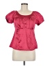 I.N. Studio Pink Short Sleeve Blouse Size M (petite) - photo 1