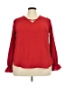 Cato 100% Polyester Red Long Sleeve Blouse Size 18 - 20 - photo 1