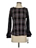 Hannah Black Long Sleeve Blouse Size S - photo 1