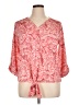 New Directions Red 3/4 Sleeve Blouse Size XL - photo 1