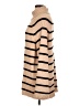 Zesica Stripes Tan Turtleneck Sweater Size L - photo 5