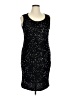 R&M Richards 100% Polyester Stars Black Cocktail Dress Size 14 - photo 1