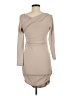 DAZY Solid Tan Casual Dress Size M - photo 2