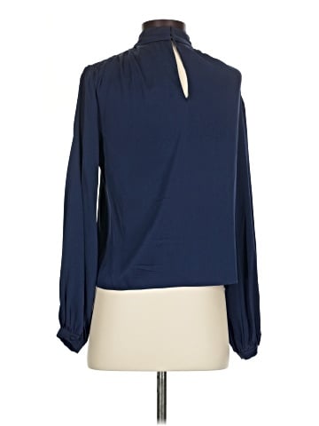 Intermix Long Sleeve Silk Top (view 2)