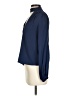 Intermix Blue Long Sleeve Silk Top Size 0 - photo 5