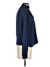 Intermix Blue Long Sleeve Silk Top Size 0 - photo 4