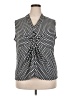 Jones Studio Polka Dots Black Sleeveless Blouse Size 2X - photo 1