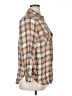 Terra & Sky 100% Viscose Plaid Tan 3/4 Sleeve Button-Down Shirt Size 0X - photo 4