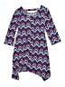 Justice Chevron-herringbone Blue Dress Size 12 - 14 - photo 2