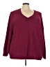 Roaman's 100% Acrylic Burgundy Pullover Sweater Size 30 (3X) - photo 1