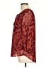 St. John's Bay 100% Polyester Burgundy 3/4 Sleeve Blouse Size L - photo 5