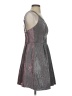 Crystal Doll 100% Polyester Metallic Silver Cocktail Dress Size 5 - photo 4