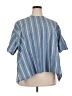 Roucha 100% Cotton Blue Short Sleeve Blouse Size XXL (estimated) - photo 1