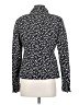 Nina Mclemore 100% Silk Print Black Jacket Size 4 - photo 2