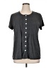 Unbranded Tweed Gray Short Sleeve Henley Size XL - photo 1