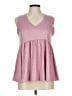 Pulse Polka Dots Pink Sleeveless Top Size L - photo 1
