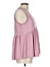 Pulse Polka Dots Pink Sleeveless Top Size L - photo 4